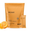 ProMix Nutrition Debloat Prebiootit ja Probiootit kanssa Baobab - Rikas C-vitamiinia, turvotusta, Immuuni tuki - Orange - 30 Tarjoilut (Pakkaus 30)