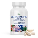 VHC-vitamiini B1 Benfotiamiini 600 mg täydennysosa- 5X aika rasva-liukoinen tiamiini B1- Max Boost Biosavable Thiamine B1 tasot-120 kasviskapselit, ei-GMO, Soy Free-Made in USA