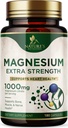 Magnesium Mineral Supplement 1000 mg - High Potency Magnesium Citrate for Bone, Heart Health, Nerves & Muscle Support, Nature's Magnesium Complex for Whole Body Support, pullotettu Yhdysvalloissa - 180 kapselia