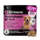 Monivitamiini Dog Supplement, Glukosamiini kondroitiini koirille, probiootit, Omega kalaöljy, koiran lisäravinteet & vitamiinit, vitamiinit iholle ja takki allergies, (Peanut voi 90 ct)