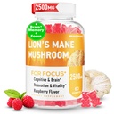 Lions Mane Gummies, Organic Lion's Mane, Lions Mane Gummies for Adults, Ashwagandha & Alpha GPC, Cortisol Supplements for Women & Men, 60 Counts