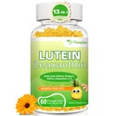 Lutein 20 mg, jossa on zeaksantiinigummit, luteiini ja zeaksantiinilisät silmävitamiinilla C, E, Mustikka silmäterveyteen - 60Ct