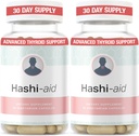 IBDAssistTM Hashi Aid Kilpirauhastuki naisille ja miehille - Kilpirauhaslisä Hashimoton tautiin ja kilpirauhasen vajaatoimintaan* - Ashwagandha, seleeni, sinkki, olennaiset vitamiinit & enemmän - 30 kapselia (2 pakkaus)