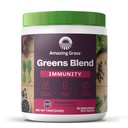 Amazing Grass Greens Blend Superfood for Immune Support: Super Greens Powder Smoothie Mix kanssa Organic Spirulina, Klorella, Beet Root Powder, Diveral Enzymes & Probiootit, Elderberry, 30 Servings