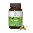 Organic INDIA Moringa kapselit Organic - Moringa täydennysosa - vihreä Superfood, Moringa Leaf kapselit, puhdas Supergreen, vegaaninen vihreät, luonnon monivitamiini, vegaaninen, gluteeniton - 60 kapselia