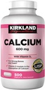 Kirkland Signature Calcium 600 mg D3-vitamiini, 500 tablettia (2 pakkaus)