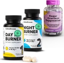 ColonBroom Day & Night Burner lisäravinteet, painonhallinta pillereitä (60 Servings) + Sokeri Craving Suppressant - Kromi Picolinate 200mcg (60 Servings), 3 Tuotteita