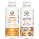MaryRuth Organics Lion's Mane Liposomal (Kahvikakku) & Collagen Booster Liposomal (Maple Hot Cocoa) Clean Label Project Varmennettu® Vitamiinit kognitiiviseen tukeen, kauneus ja yhteinen terveys, Vegan, ei-GMO