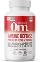Om Sieni Superruoka Immuuni puolustus Sienen kapselit Superfood täydentää, 90 Count, 30 päivää, Sienten Blend, Reishi, Turkki Tail, Maitake, Agaricus Blazei, C-vitamiini, Vegan