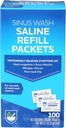 Rite Aid Sinus Wash Refill Kit, henkilökohtaisesti kääritty salin Packets - 100 Count Nasal/Allergia Relief Saline Solution for Neti Pots Nasal Raines