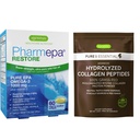 Pharmepa Restore & Advanced Hydrolysed Collagen Peptides Bundle, 1000mg Pure EPA Omega-3 Fish Oil & 100% Grass Fed Bovine Collagen Protein Powder, by Igennus