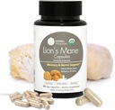 Herbal Treasure Lions Mane Supplement Kapselit, valmistettu Lions Mane Powder Mental Clarity ja Focus täydentää, 800mg Lions Mane Powder Organic Luomu Mushroom Supplement 90 Caps