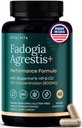 Organic Fadogia Agrestis 600mg Natural Test Support (2X More Pure - 3X More Absorbent) Urheilija hyväksytty - Tukee lihasten kasvua ja elpymistä, tervettä energiaa tasot, ajaa, kestävyys & Mood - 60ct