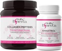 Annatrol Bone Support & FORTIBONE Collagen Peptides w/FORTIGEL, VERISOL - Complete Bone, Joint, Iho, Hiukset, Nails & Metabolic Support .
