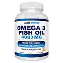 Arazo Nutrition Wild Caught Omega 3 Fish Oil ... 90 Pehmeät geelit 4.080mg Korkea EPA 1200mg DHA 900mg Lemon Flavor Burpless Softgels