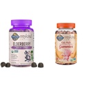 Elämänpuutarha Organics Elderberry Gummies for Aikuinen & Kids - Immuuni Support täydennysosa Luomu Hedelmät & Organics Lasten Gummy Vitamiinit - Hedelmät - Certified Organic