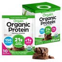 Orgain Organic Vegan Protein Powder, Creamy Chocolate Fudge - 21g Kasviproteiinia, 6g Prebioottikuitua, Low Carb, Ei laktoosia Ainesosat, ei lisättyä sokeria, ei GMO, Shakes & Smoothies, 10 Matkapakkaukset