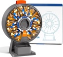 Odaro Large Pill Dispenser, Weekly Pill Organizer 7 Day Am Pm / 14 Day Pill Box, Daily Medicine Pill Organizer kanssa Wall-Munted tai pysyvä käyttö vitamiinin, täydentää, lääketiede - Gray