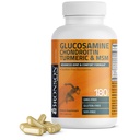 Bronson Glukosamiini Chondroitin Turmeric & MSM Advanced Joint & Cartilage Formula, tukee terveitä niveliä, liikkuvuus & Cartilage - ei-GMO, 180 kapselia