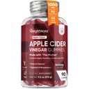 PainoWorld Apple Siideri Viinietikka Gummies äiti 1000mg - 90 Gummies - Lisätty B6-vitamiini, B12, B9 (Folic Acid) & C detox, Cleanse, Digestion & Metabolia - Herkullinen luonnollinen omena maku