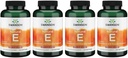Swanson-vitamiini E - Natural Vitamiini Supplement Edistävät sydän- ja verisuonitautien terveyttä - Luonnollinen Formula toimittamaan olennaisia D-Alpha Tocopherols - (100 Softgels, 1000 IU Each) (4 pakkaus)