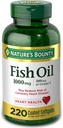 Nature's Bounty Fish Oil 1000 mg päällystetty Softgels, 220