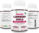Max Strength USDA Organic Black Elderberry, Black Currant Extract & Echinacea 3 in 1 Natural Immuunituki & C-vitamiini ...