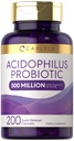 Carlyle Acidophilus Probiotic Capsules for Women and Men ... 500 Miljoonaa PMY... 200 Pilleriä...