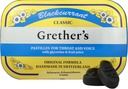 Grether's Pastilles Classic Blackcurant Natural Remedy Dry Mouth Relief - rauhoittava kurkku & terve ääni - pitkäikäinen maku, lahja laulajille - 1-Pack - 3,75 oz.