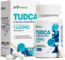 1450MG TUDCA Liver Supplement, Bile Salts Liver Support Complex, Liver Health for Liver Munuaisten puhdistus Detox ja korjaus, 60 kapselia
