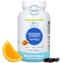 Liposomal C-vitamiinia 1000 mg Core Med Science, 90 Softgels - ei-GMO luonnollinen liposomaalinen C-vitamiini täydentää, joka edistää terve iho - immuunijärjestelmän Booster aikuisille, tukee Collagen Formation