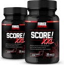 Force Factor Piste! XXL, 2-pack, typpioksidi Booster täydentää miesten L-sitrulliini, musta Maca, & Tribulus parantaa urheilullinen suorituskyky, lisätä kestävyyttä, & tukea veren virtausta, 60 tablettia