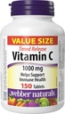 Webber Naturals C-vitamiinin aika Julkaisu 1000mg, 150 tablettia