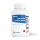 TÄRKEÄÄ Tab-A-Vite Monivitamiinitabletit - Gluteeniton monivitamiini aikuisille, tukee yleistä terveyttä, Multimineral Supplement, 1000
