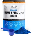 Lone Star Botanicals Organic Blue Spirulina Powder - 100% puhdas sinivihreä Algae, Ei Fishy Smell, Vegan Superfood for Smoothies & Drinks, Non GMO, Gluteeniton, Vegan