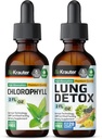 BIO KRAUTER Klorofylli Tincture 2 Fl. Oz. & Lung Detox Tincture 2 Fl. Oz.