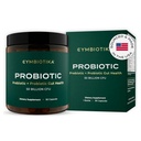 CYMBIOTIKA Probiootti + Prebiootti, 60 miljardia PMY - 19 kanta, Gut Health Supplement for Women & Men, Immuunituki, Ruoansulatusterveys, & Gut Balance, 90 kapselia, 1 kuukausi toimitus, valmistettu Yhdysvalloissa