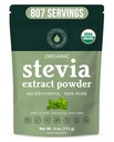 Luomu 100% Pure Stevia Powder, 4 oz, Satisfies Sweet Cravings, Lowers Blood Sugar Levels for Diabetics, Bulk Powdered Stevia Extract Sweetener for Better Paistaa ja juomia, 800+ Tarjoukset NatriSweet