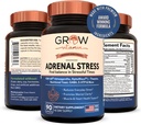 Kasvata vitamiini lisämunuaisten stressi Advanced Formula, Organic KSM-66 Ashwagandha AlphaWave L-Theanine, 5-HTP, Magnesium Blend - Arjen stressi helpotus, mielialan tuki, kognitiivinen, aivojen terveys, 90 kapselia