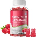Magnesium Glycinate Gummies 700 mg, sokeriton magnesium Glycinate, magnesiumkompleksi Kaliumlisä kalium, vitamiini D, B6 rauhoittaa tukea & nukkua aikuisille - 60 vadelma Gummies