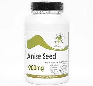 Anise Seed 900mg ~ 180 kapselia - Ei lisäaineita ~ Luontolisät