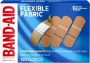 Band-Aid Brand Joustava Kangas Steriili liima siteet, mukava pehmennetty haavanhoito & suoja pienille haavoille, kravatit & Burns, ensiapu, Satuta ilmainen Mukavuustyyny, Yksi koko 1x3 In, 100