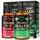 NUTRAHARMONY Luomumullein tippa ja B12-vitamiinitippa