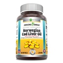 Hämmästyttävä Omega Norwegian Cod Maksaöljy 1250 Mg Softgels Supplement Omega-3, EPA, DHA, A-vitamiini, D-vitamiini & E-vitamiini (Orange 60 Count)