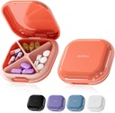Pieni pilleri tapauksessa, pilleri laatikko, matka pilleri kontti, kannettava, tasku pilleri tapauksessa laukku, Mini pilleri Organizer lääketieteen, Söpö 5 värit (punainen)