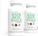 Wellgenix Purvana Hiukset, iho ja kynnet Softgel-vitamiinia korkeaa imeytymistä varten - Double Strength 2500mcg Biotin, VIT A & B (90 Count) 2 pakkaus