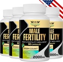 Hedelmällisyys täydentää miesten, mies prenatal vitamiineja - Optimal Siittiöiden määrä, Motiliteetti ja vahvuus, 2000MG Miesten hedelmällisyys täydentää Maca Root, Zin & Folate for Conception - Pakkaukset 4