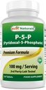 Best Naturals P5P-vitamiini B6 (Pyridoksaali 5 Fosfaatti) 100 mg/Serving - 120 tablettia - aktiivinen muoto B6-vitamiinia.