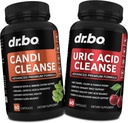 DR. BO Candi Uric Acid Cleanse Support - Oregano & Munuaisten rohdosvalmisteet naisille ja miehille - Extra Strength Uric Acid Flush Puhdistuskapselit & Oral ControlProbiootti Complex Cleanser
