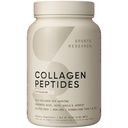 Sports Research Collagen Peptides - Hydrolysed Type 1 & 3 Collagen Powder Protein Supplement for Healthy Skin, Nails, & joints - Easy Mixing Vital Nutrients & Proteins, Collagen for Women & Men
